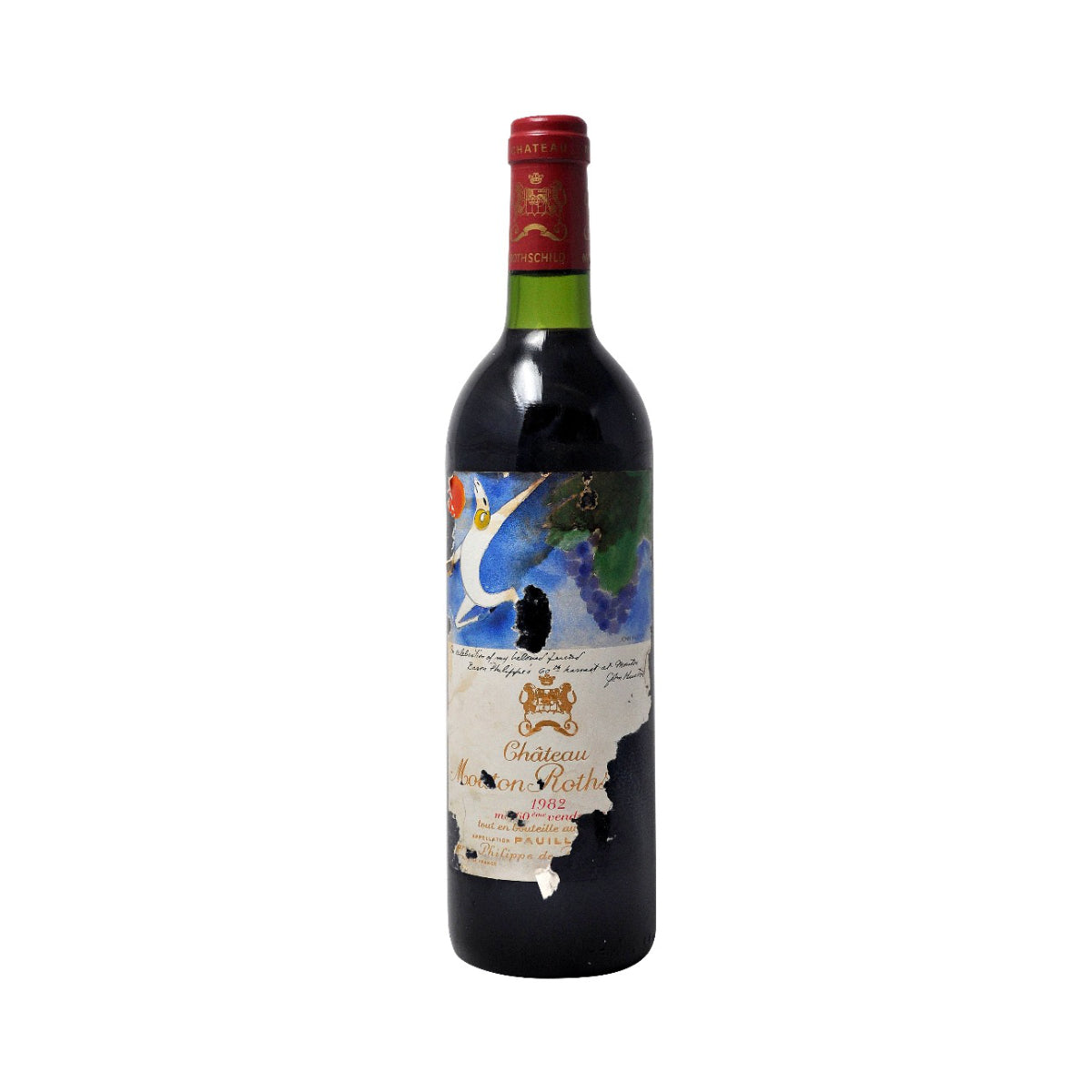 1982 Château Mouton Rothschild 750ml空瓶 Château Mouton Rothschild,Premier Grand Cru Classé, Pauillac 1982