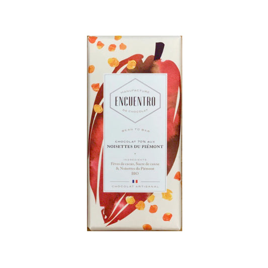 Encuentro 70% Cocoa with Hazelnuts from Piedmont - 75g