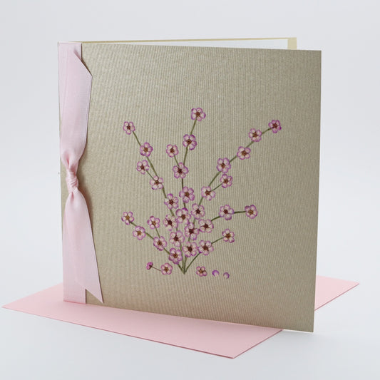 Siga-Art Pink Flowers Card