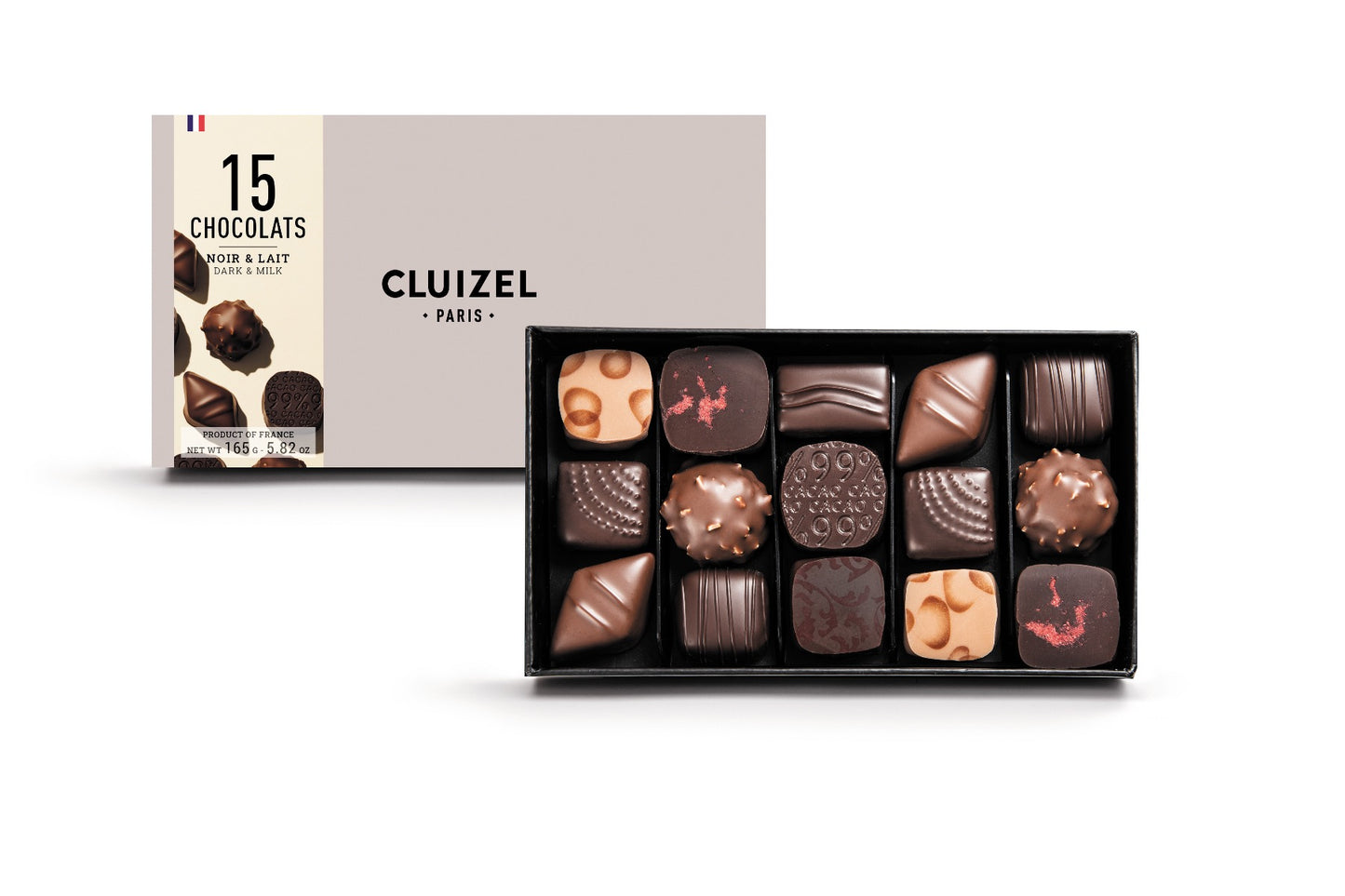 Cluizel Dark and Milk Chocolates - Box of 15
