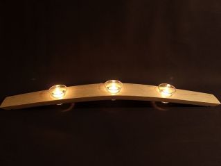 Barrel Stave with Tealights
